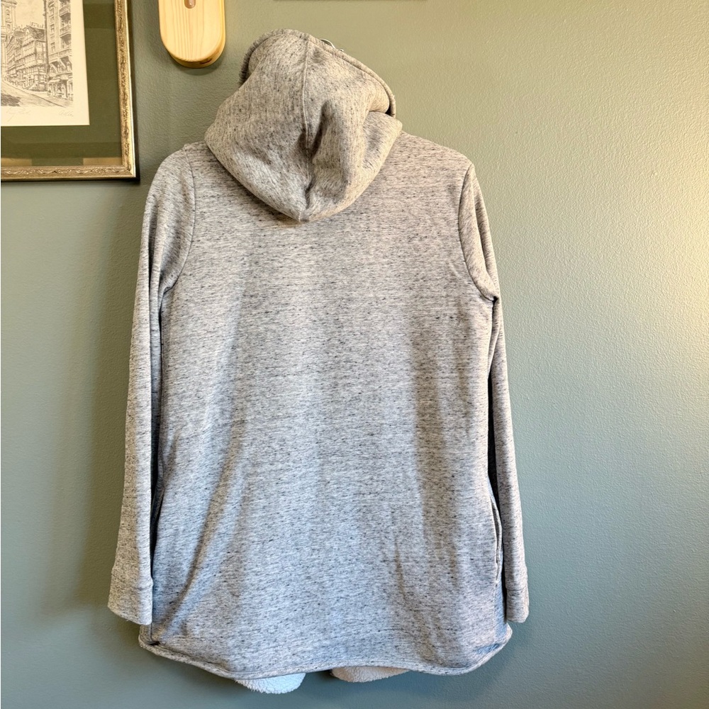 GAP Sherpa Lined Open Sweater Jacket - Picture 5 of 11